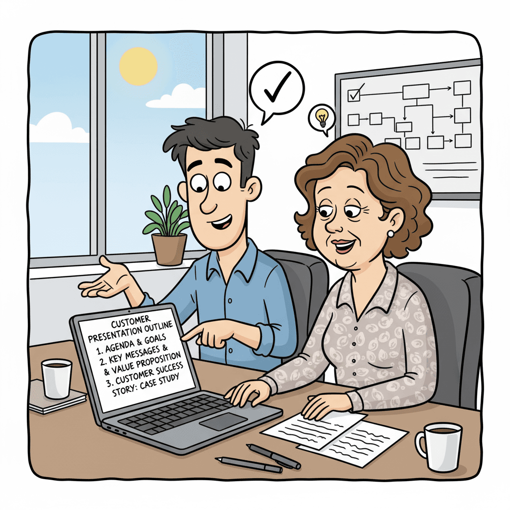 A presentation that landed, built through short feedback rounds